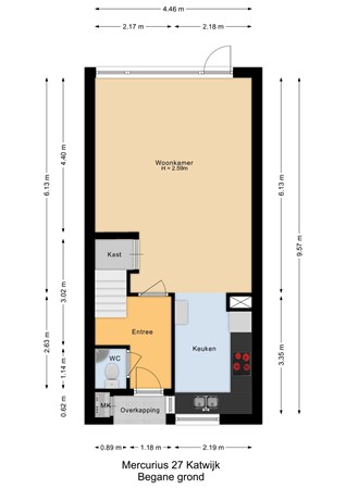 Floorplan - Mercurius 27, 2221 PH Katwijk